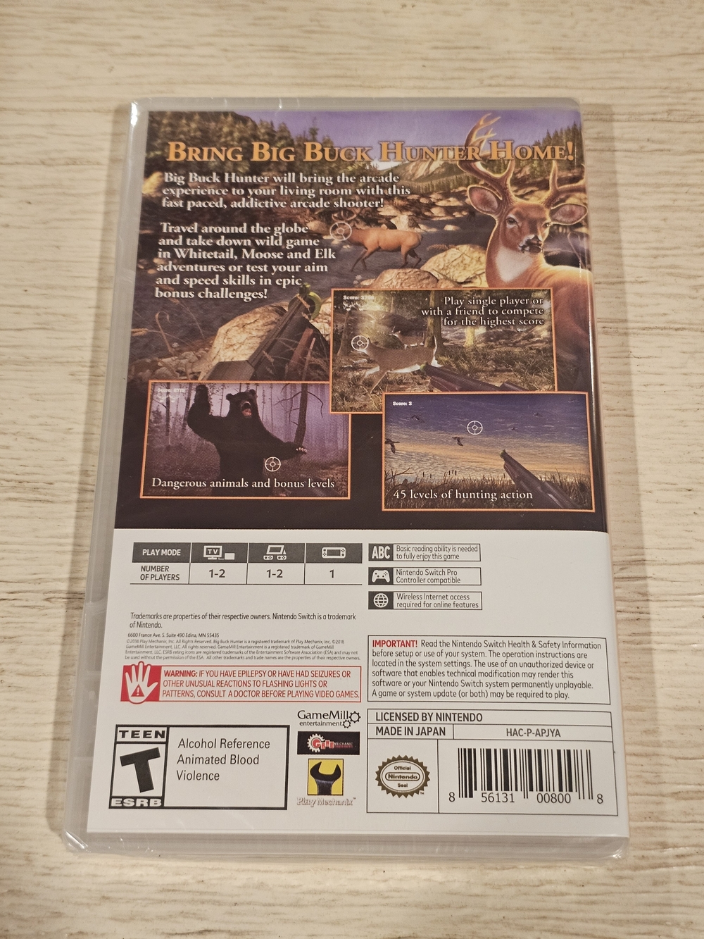 Big Buck Hunter Arcade Nintendo Switch Game - Orange Cover - Picture 2 of 2